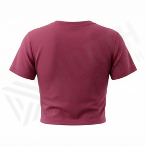 Customized Color Plus Size Ladies Crop Top Plain Long Sleeve Women <b>Blouse</b> Shirt Casual Fashion Wear Apparel Garments - Product Image 2