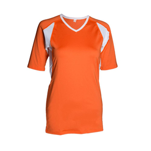 เสื้อวอลเลย์บอลโพลีเอสเตอร์ 100% น้ำหนักเบา ออกแบบสำหรับกีฬา พิมพ์ลายแบบซับลิเมชั่นอย่างมืออาชีพ  รับสั่งทำสีและโลโก้ได้ - Product Image 6