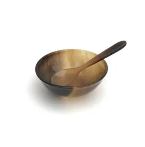 High Quality Natural Buffalo Horn Bowl Spoon All Sizes Home Decoration Indian Horn Craft Art Wood Crafts <b>Wooden</b> Boxes <b>Wall</b> <b>Signs</b> - Product Image 1