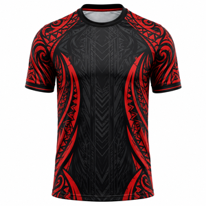 Men's Short Sleeve Oversized T-Shirt Red Black Letter Silk Screen Printing Acid Wash Breathable Sporty O-Neck 100% Cotton - Product Image 2