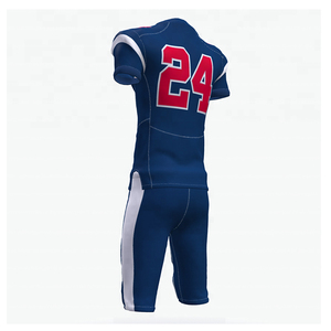 Dernier design de vêtements de sport personnalisés, uniforme de football américain, respirant, haute qualité, couleur et logo personnalisés, 100% polyester - Product Image 4