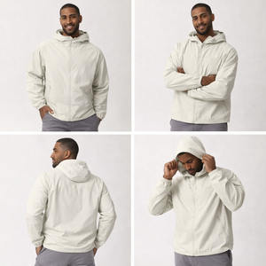 Veste imperméable pour homme, coupe-vent, résistante à l'eau, avec capuche, veste douce, coupe-vent, vêtements d'extérieur, vestes pour homme OEM USA - Product Image 2