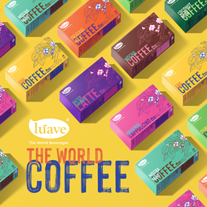 Café Instantáneo Premium 100% Vietnamita, Latte de Caramelo Salado, 20 g x 8 Sobres, Marca Privada y OEM, 8 Paquetes, Fabricante de Alta Calidad, ODM - Product Image 2