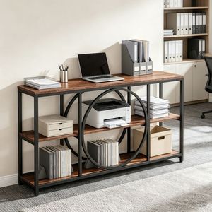 Consolle Regolabile in Stile Industriale, Tavolo Consolle Lungo Moderno di Lusso per Ingresso, Magazzino, Casa, Soggiorno, Appartamento - Product Image 5