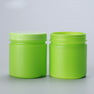 OEM ODM Custom Logo 500ml HDPE <b>Plastic</b> Cosmetic <b>Jar</b> Cylinder Shape Body Cream Hair Conditioner Packaging Vietnam Supplier - Product Image 3