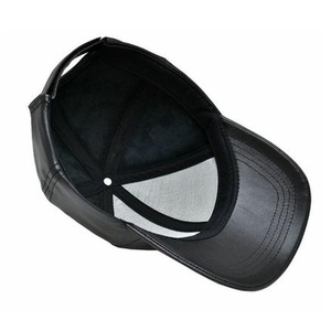 Custom 6 Panel Fitted <b>Caps</b> Leather Baseball <b>Cap</b> for <b>Women</b> Men - Product Image 4