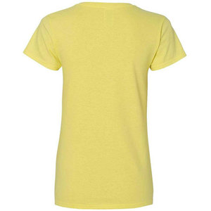 Camisetas de Cuello en V Profundo para Mujer al por Mayor, Logotipo Personalizado, Camisetas de Alta Calidad 100% Algodón para Impresión - Product Image 3