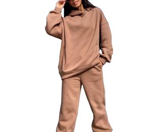 ชุดเซต2ชิ้นโอเวอร์ไซส์กางเกงวอร์มกางเกงมีฮู้ดลำลองทันสมัย - Product Image 3