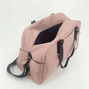 Sac de voyage unisexe rose en tissu Oxford 20-36L, imperméable, avec bandoulière arquée détachable, fermeture éclair, style minimaliste - Product Image 1