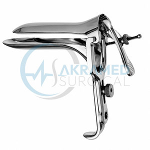 Espéculo vaginal de acero inoxidable con lado abierto, certificado CE ISO, para examen ginecológico y obstétrico, venta al por mayor - Product Image 1
