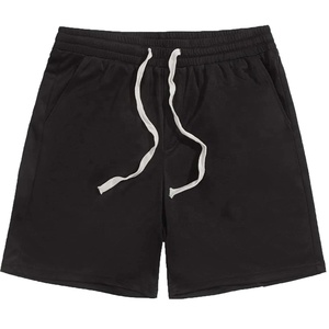 Short de plage de jogging d'été pour hommes personnalisé 2 pièces avec cordon de serrage à la taille imprimé lettre élastique polyester décontracté brodé - Product Image 2