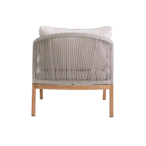 Conjunto de Sofás de Jardín con Diseño Moderno y Estructura de Madera de Teca para Decoración del Hogar - Product Image 4