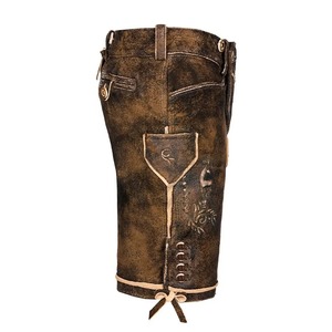 Traje de Hombre para Adultos, Estilo Bávaro Alemán para Oktoberfest, Conjunto de Pantalones Cortos, Camisa, Sombrero, Tirantes, Lederhosen - Product Image 2