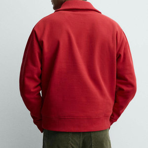 Sudadera de Punto Econex Sports para Hombre, Cuello Redondo, Cierre de Cremallera de un Cuarto, Corte Regular, Color Sólido, Diseño Casual con Bolsillos, para Otoño, 100% - Product Image 1