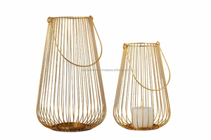 Bougeoir de Noël solide fabriqué à la main en fil de fer doré avec logo personnalisé de haute qualité résistant à la chaleur et écologique - Product Image 5