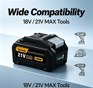 Paket Baterai Lithium-Ion 18V 10Ah untuk Perkakas Listrik Tanpa Kabel Sel 21700 3C 50A Pengosongan Tinggi Pabrik OEM ODM - Product Image 4