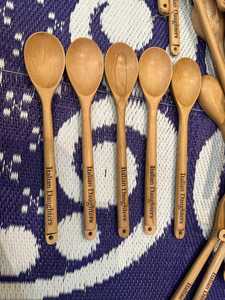 Personalized Luxury Wooden Multi-Spoon Set with Long Handle Custom Logo Laser Engraved Food Grade Safe Wedding Favor - Product Image 1