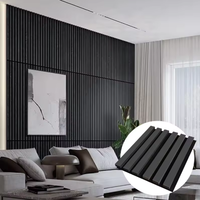 Panneaux muraux acoustiques naturels en bois de caoutchouc, directement de l'usine, pour l'insonorisation des salles de sport, polyester anti-bruit pour salon, chambre et appartement