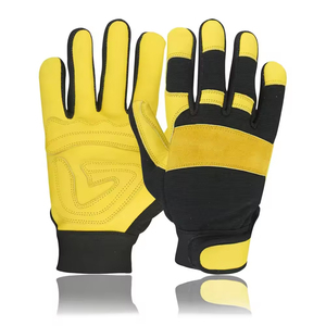 Customized Professional Manufacture New Style Safety Assemble <b>Gloves</b> Top Quality Goat Skin Leather Working Soft <b>Driver</b> <b>Gloves</b> - Product Image 1