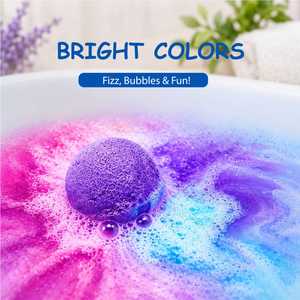6 bombes de bain parfumées bio pour enfants avec des jouets surprise à l'intérieur, formes d'animaux mignons, huiles essentielles naturelles, bulles, soin du corps - Product Image 4