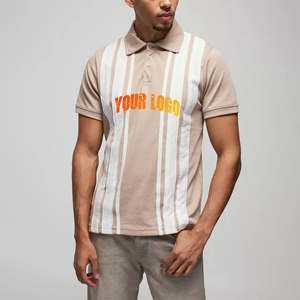 Camisetas Polo de Manga Larga para Hombre, 100% Algodón, Cierre de Cremallera de un Cuarto, Color Sólido, Logotipo Personalizado Impreso, Corte Holgado, Impresión Digital - Product Image 1