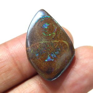 โอปอลบอลเดอร์ธรรมชาติจากออสเตรเลีย โอปอลคาโบชองแบบตัน โอปอลบอลเดอร์สีเขียวไฟจากออสเตรเลีย สำหรับทำเครื่องประดับ อัญมณี - Product Image 3