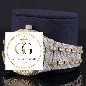 Hot Sale Elegant Luxury Moissanite Diamond Analog Watch Japan Movement Band Width Stainless Steel Case Available for Sale - Product Image 3
