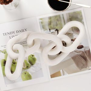 Wood Chain Decor Wooden Decorative Chain Home Decor Accents, <b>Coffee</b> <b>Table</b> Decor, Shelf Decor Aesthetic, Modern Bookshelf <b>Table</b>. - Product Image 4