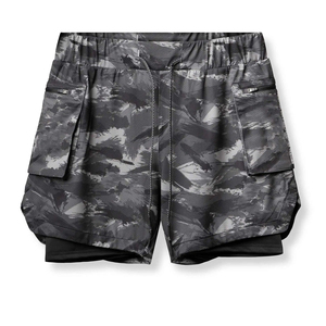 Custom Camouflage Print Training <b>Shorts</b> with Compression Spat Gym Apparel Wholesale Supplier Low MOQ Workout Athletic <b>Shorts</b> Set - Product Image 5