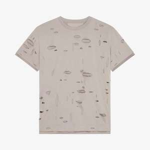 Camiseta Vintage para Hombre, Estilo Casual, Desgastada, Manga Corta, 100% Algodón Tejido, Ecológica, Transpirable, Personalizable - Product Image 6