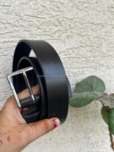 Nuevo elegante e informal hecho a mano de cuero genuino Real cinturón clásico para hombres personalizado grano completo desgastado cinturón de cuero Real para hombres - Product Image 4