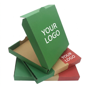 Recyclable Corrugated Board Pizza Box Custom Size 7 To 20 Inch Flexographic Digital Printed Eco Food Service Takeaway Packaging - Product Image 5