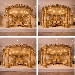 มณฑปงานแต่งงานอินเดียใต้สุดงดงาม แมนดาปารี แมนดาปาปาม แบบดั้งเดิม คันยาดานัม ไฟเบอร์แมนดาปาปาม นิวยอร์ก - Product Image 6