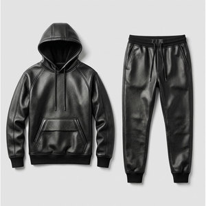 Conjunto Deportivo de Cuero para Hombre de Alta Calidad, Nuevo, 2 Piezas, Venta al Por Mayor, Personalizable, Ropa Urbana - Product Image 1