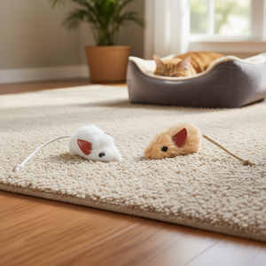 Juguete de Ratón con Hierba Gatera y Peluche de 6 cm para Gatos, Juguete Interactivo para Mascotas - Product Image 3