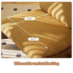 Sedia a Dondolo di Alta Qualità con Telaio in Legno Massello e Rivestimento Imbottito per Diverse Ambientazioni, Ideale per il Soggiorno - Product Image 6