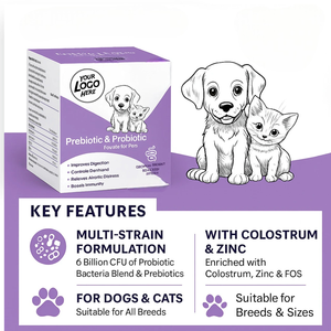 Friandises probiotiques pour chiens et chats : Soutien digestif, bien-être intestinal, renforcement immunitaire – Complément alimentaire naturel pour animaux de compagnie – Marque privée, approvisionnement en gros - Product Image 5