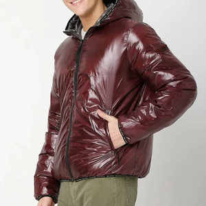 Custom Trendy Design Jacquard Stand Collar Hooded Waterproof Windproof Quilted Casual <b>Jacket</b> Coat Women <b>Men</b> Plus Size Thick - Product Image 3