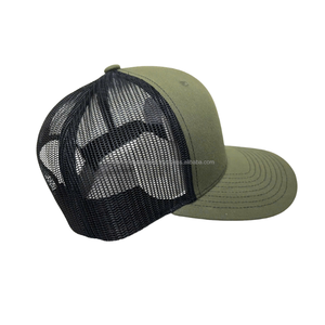 Wholesale Adjustable Mesh Trucker <b>Hat</b> with Contrast Design and Custom Logo Embroidery - Product Image 3