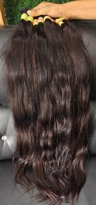 Extensions de cheveux raides vierges Remy authentiques du temple indien Fourniture de cheveux humains bruts non transformés de qualité d'Inde - Product Image 4