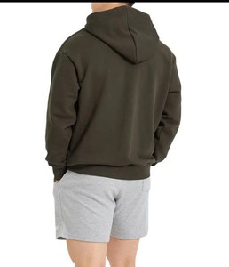 High Quality Cotton French Terry Oversize Hoodie <b>Thick</b> <b>Fleece</b> Drop Shoulder Plain Blank Custom Men Hoodies From Pakistan - Product Image 2