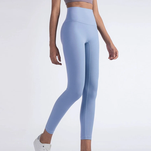 Pantalones de Yoga de Cintura Alta para Mujer, Casuales, Sólidos, Elásticos, Transpirables, Sin Costuras, para Ejercicio y Fitness, Cómodos - Product Image 2