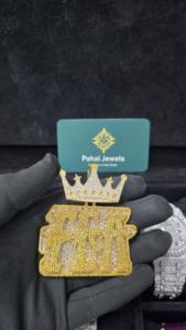 Collar con Colgante de Letra Personalizado Estilo Hip Hop, con Diamantes Moissanite VVS y Plata de Ley 925, para Hombre, Ideal para Aniversario - Product Image 6