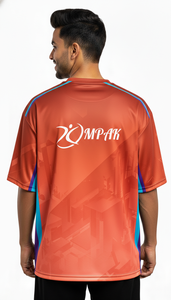 เสื้อยืดโอเวอร์ไซส์ผู้ชายสุดเทรนดี้ พิมพ์ลายแบบซับลิเมชั่น สไตล์ลำลองแนวสตรีท ทรงหลวม ใส่ได้ทุกวัน แฟชั่นทันสมัย - Product Image 5