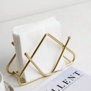 Luxury Gold Metal Napkin Holder Modern Stainless Steel Paper <b>Tissue</b> Stand for Hotel <b>Wedding</b> Dining Table Decor Metal Crafts - Product Image 5