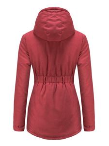 Dernière conception, veste parka d'hiver pour femme, sur mesure, OEM, doublée de fourrure Sherpa, manteau rembourré chaud, fabricant, marque privée - Product Image 6