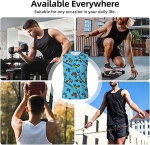 Débardeur de sport personnalisé pour homme, léger, respirant, anti-transpiration, sans manches, pour la gym, le fitness, la musculation et l'entraînement de performance - Product Image 5