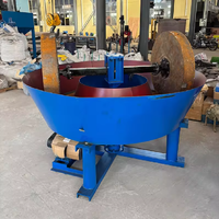 Broyeur d'or durable et stable, moulin à godets humides 900 avec moteur, roulement et boîte de vitesses pour le broyage de minerai d'or