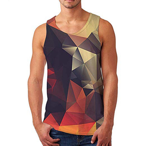 2023 Factory Price <b>Low</b> Cut Men Gym Wear Fitness Tank <b>Top</b> Mens Undershirts Cotton Sublimation Tank <b>Top</b> for Men - Product Image 1