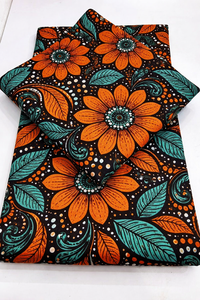 Custom Polyester Wax Print Fabric for Ties, Fashion Apparel Garment Manufacturing Logo Personalization by Senegal Hitjem Export - Product Image 4